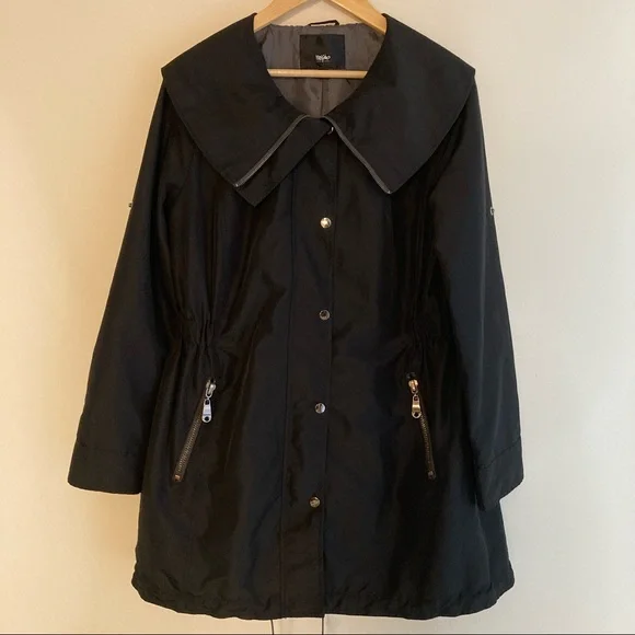 Mossimo Supply Co Black (Hoodless) Wind Rain Utility Jacket Large - Picture 2 of 9